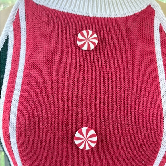 Christmas Sweater Red and Black Mini Dress - Picture 5 of 9